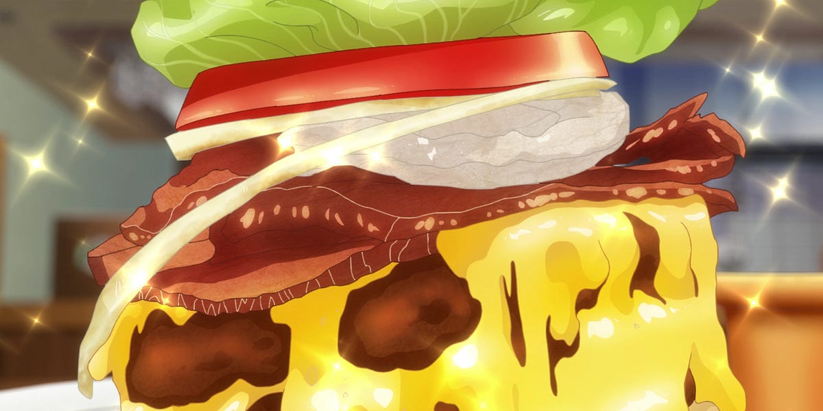 Hibi wa Sugiredo Meshi Umashi - Episode 6 - Towering Bacon Cheeseburger
