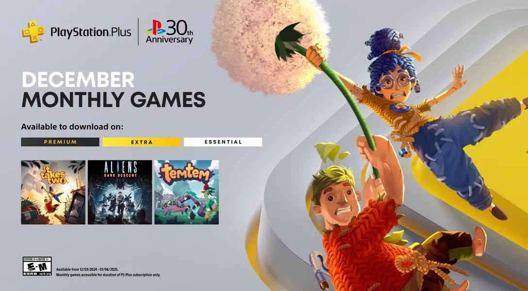 PS Plus の無料ゲーム: 2024 年 12 月の詳細リスト