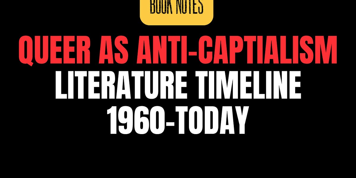 The Development of Queer as Anti-Capitalist Politics