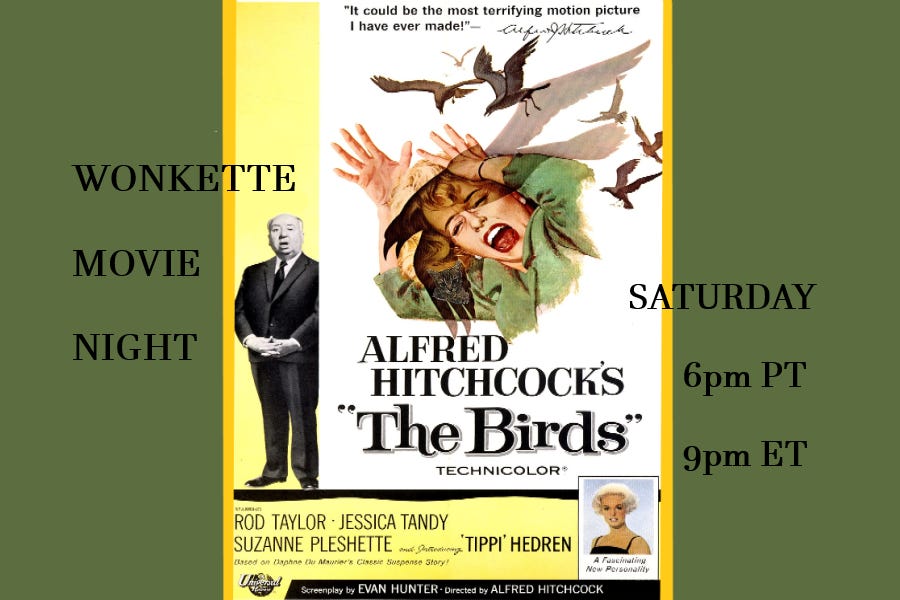 Wonkette Movie Night: The Birds – by ziggywiggy