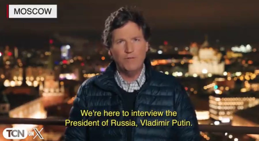 Tucker Carlson Doing Performance Review In Person This Year, Vladimir Hate Zoom