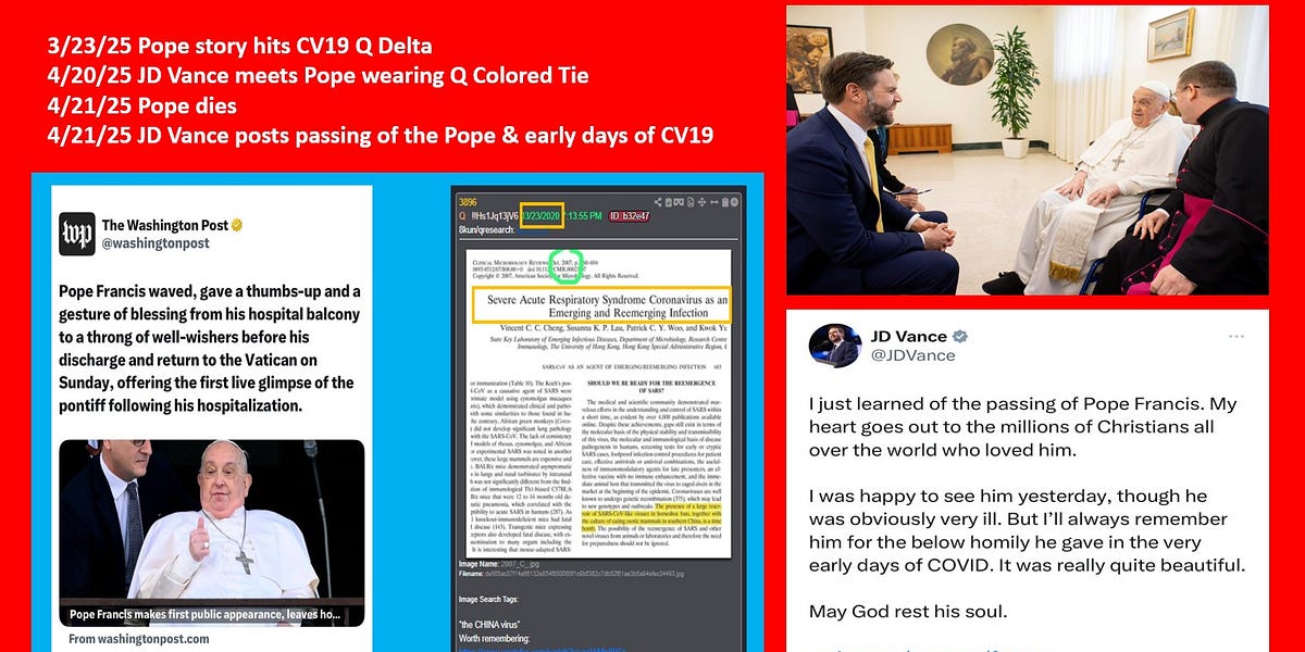 "[Pope]will be having a terrible May." - Q