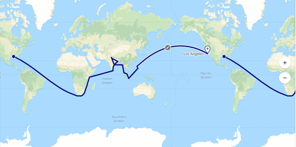 35. Moving Towards, but Also Away From, the Dutch East Indies, Feb 8