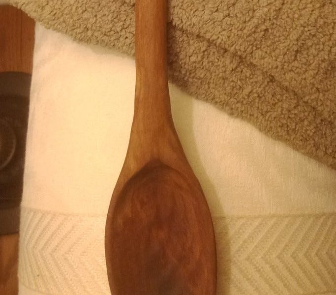 Toasted Holly Serving Spoon