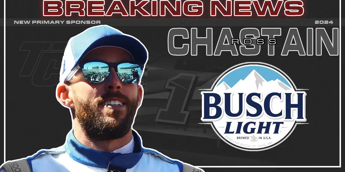 TC Daily Pit Stop: Ross Chastain Lands Busch Beer as Primary Sponsor  Starting With 2024; NASCAR Conducting Two-Day Short Track Package Test; New  Hampshire Entry Lists!