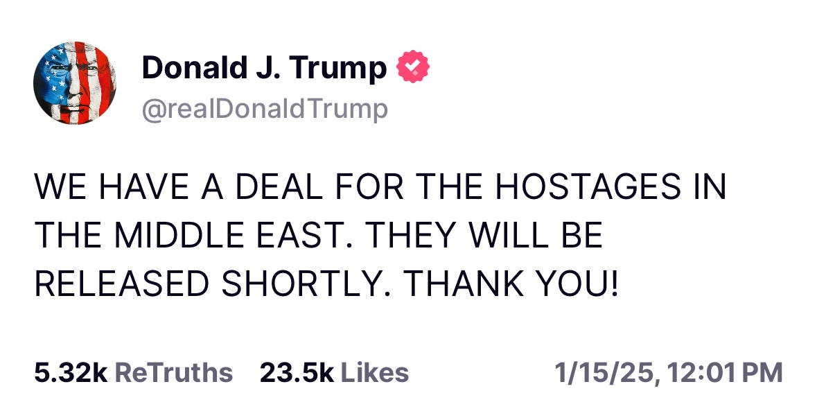 Trump Negotiates Ceasefire and Hostage Release in Middle East!