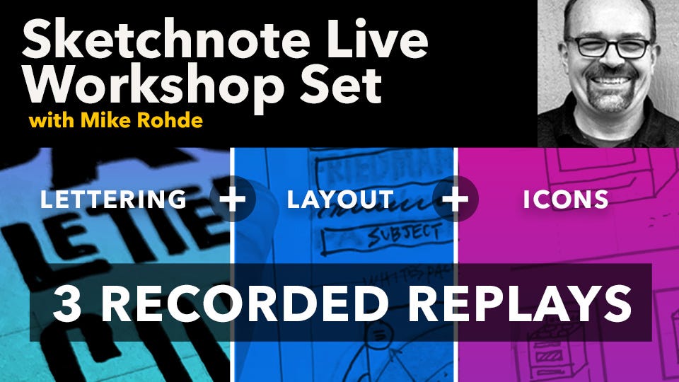 Sketchnote Live Video Set by Mike Rohde