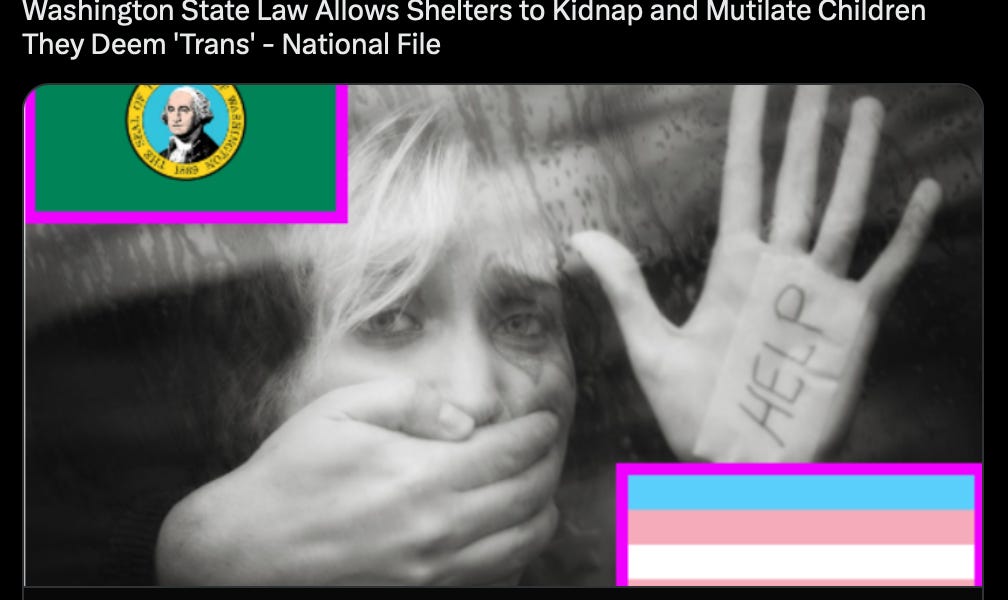 Washington State Can Now Kidnap Your Children And Mutilate Them