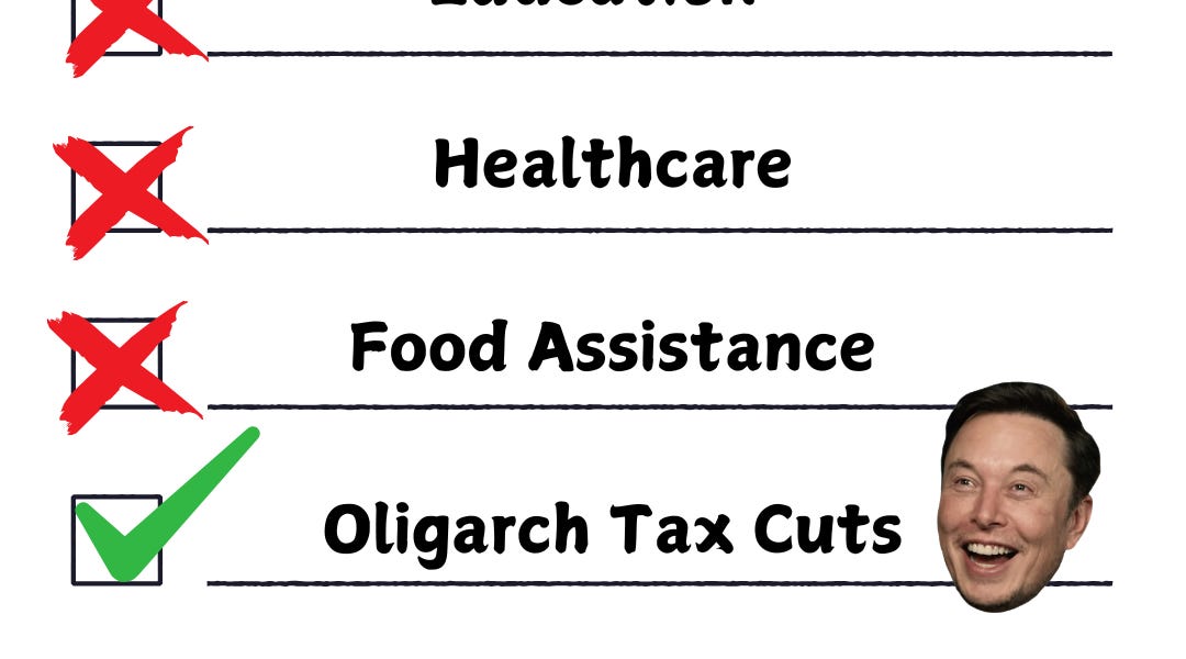 GOP Budget 2025 Cuts for You, Cash for the 1