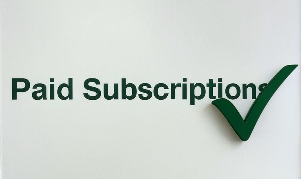 PAID Subscriptions are back on...