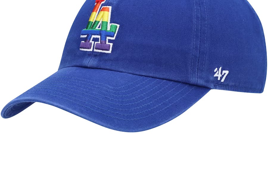 L.A. Dodgers to Sport Rainbow-Trimmed Caps for Pride Night