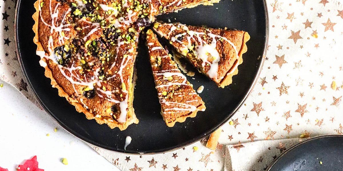 Spiced Pistachio & Cherry Tart by Shell Plant