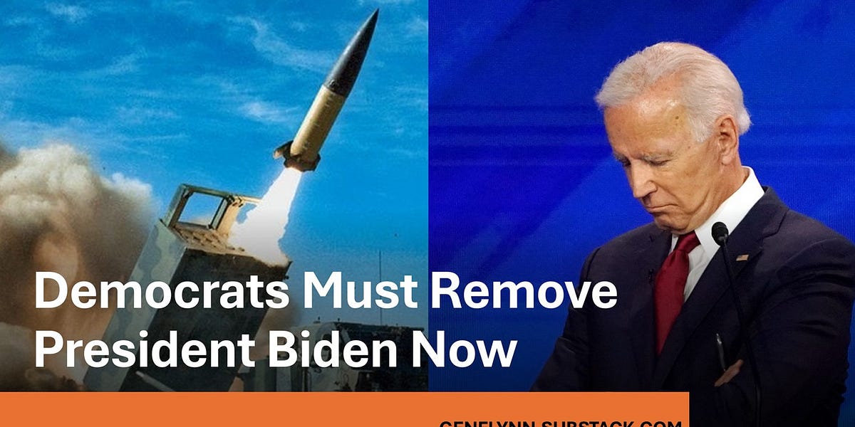Democrats Must Remove President Biden Now