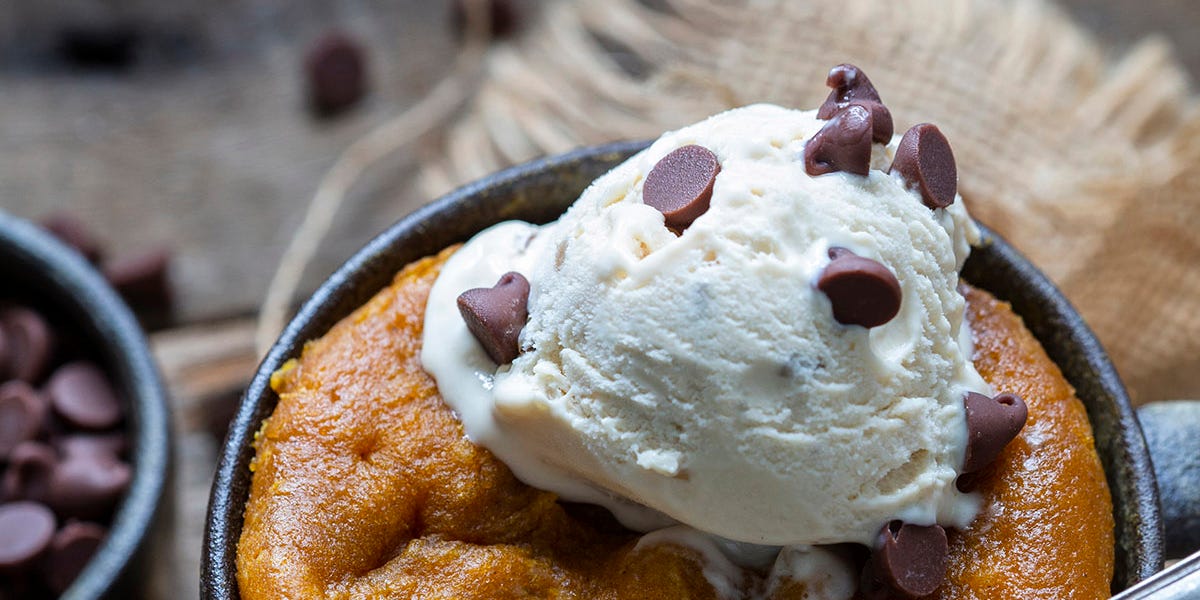 Pumpkin Mug Cake Sunny Side Recipes by Christina Fiore