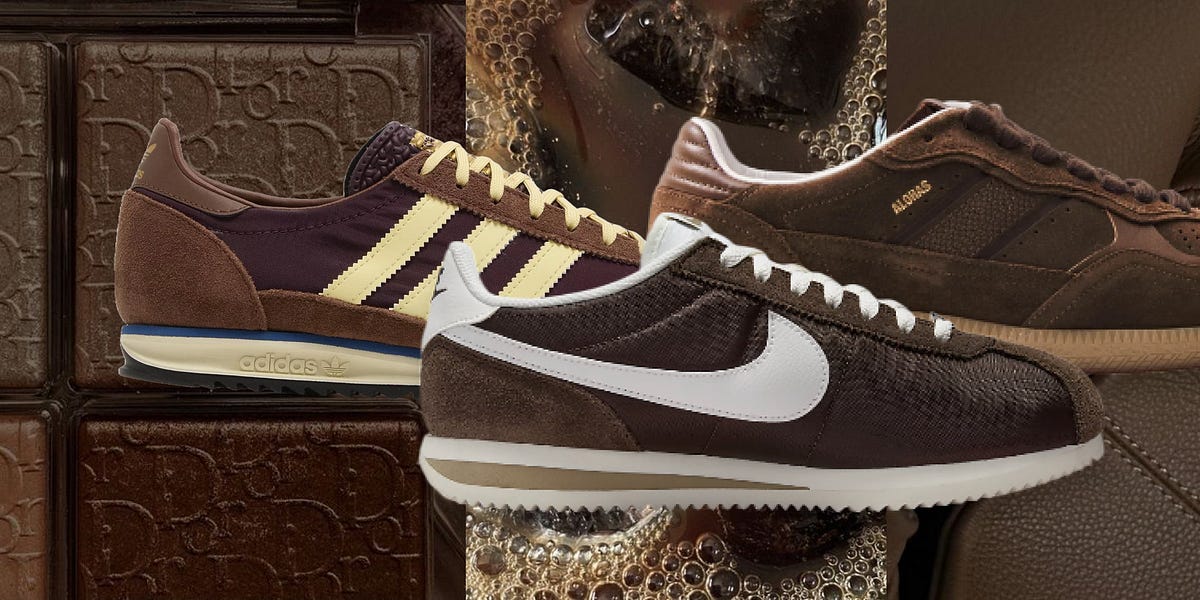 nike cortez brown leather