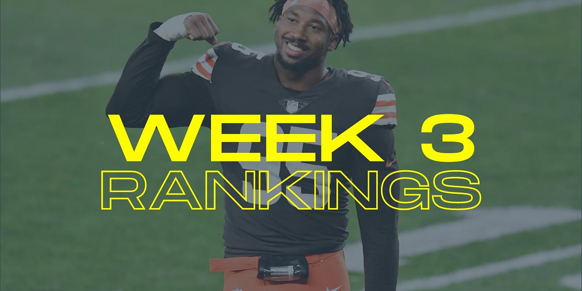 week 3 rankings