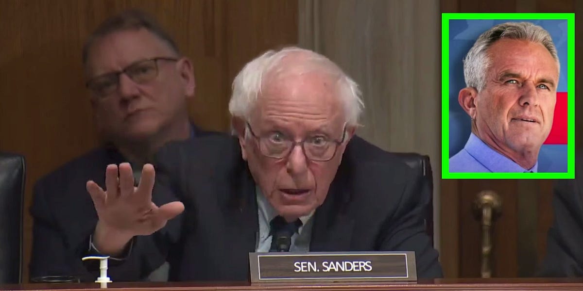 Watch Bernie Sanders Squirm as RFK Jr. Calls Out His Big Pharma Money to His Face