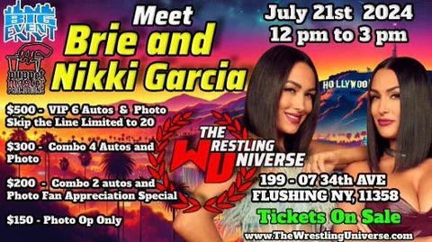 Sunday: Meet Nikki & Brie Garcia (fka Bella Twins) in NYC