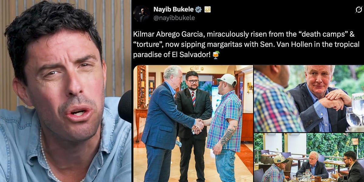 Senator Confirms Abrego Garcia Alive, While Bukele Makes Sick Jokes Senator Confirms Abrego Garcia Alive, While Bukele Makes Sick Jokes