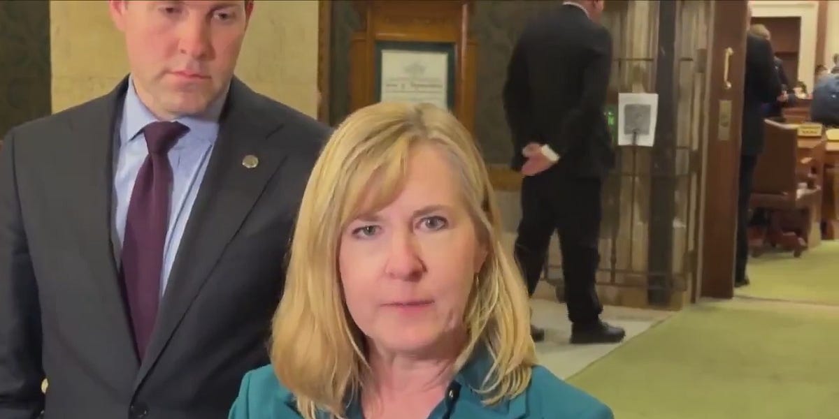 Melissa Hortman last public spoken words, you can hear the fear in her voice.