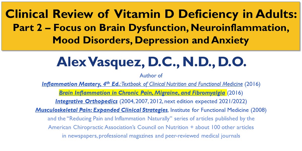 Mechanistic Role of Vitamin D Deficiency in Mood Disorders, Anxiety ...