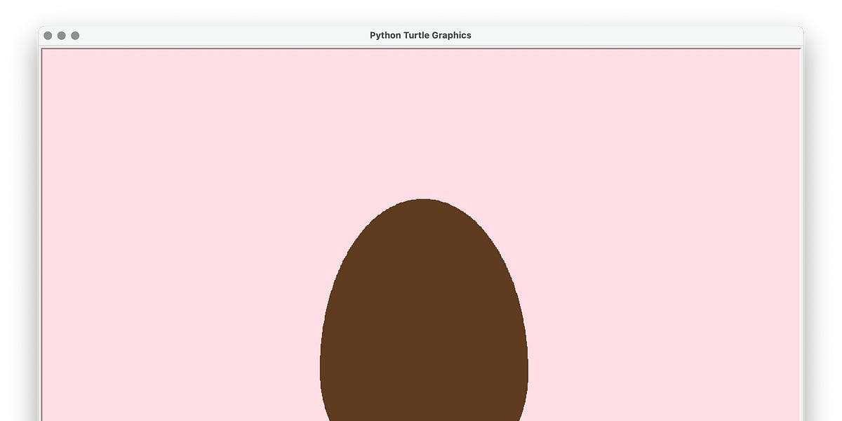 How To Draw An Oval In Python Turtle