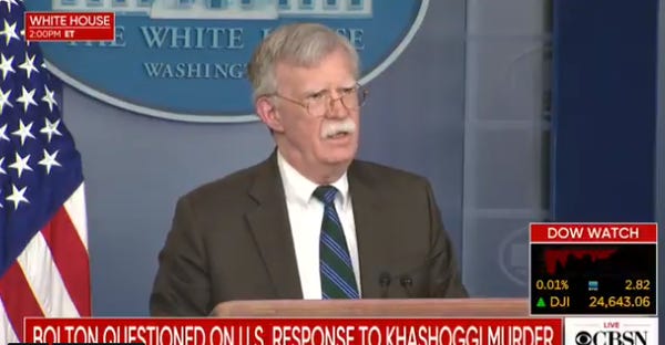 Blessed Day! John Bolton Is In A Heap Of Sh*t.