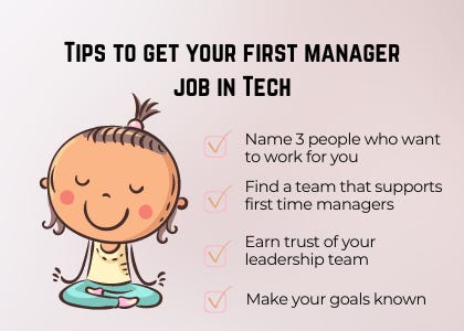 Your First Manager 💪🏻 Getting your first manager job - by Helen H.