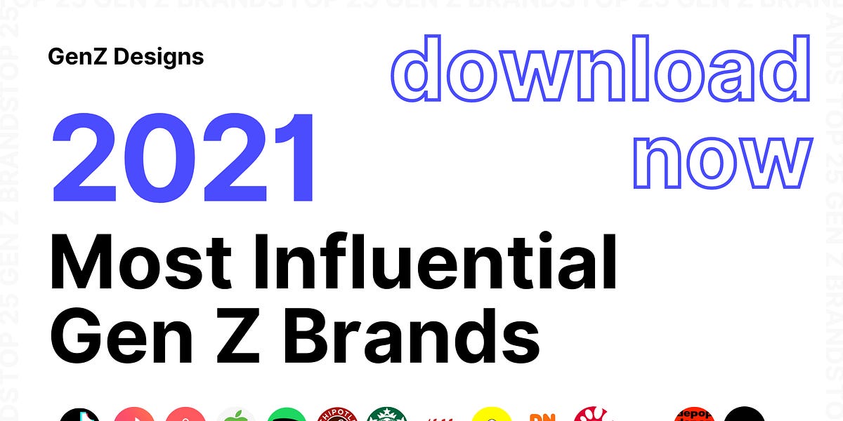 2021's Top 25 Most Influential Gen Z Brands 💯 by dcdx