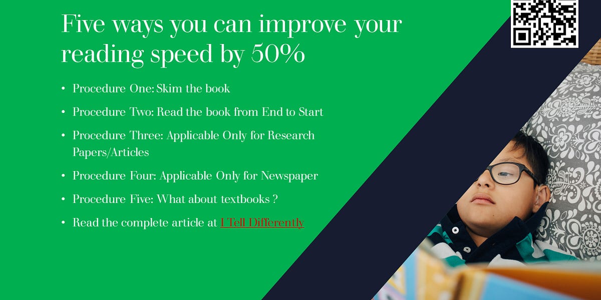 Five ways you can improve your reading speed by 50