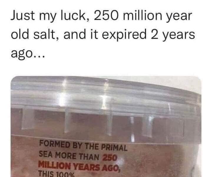 Sir, your salt is expired! Robb Wolf