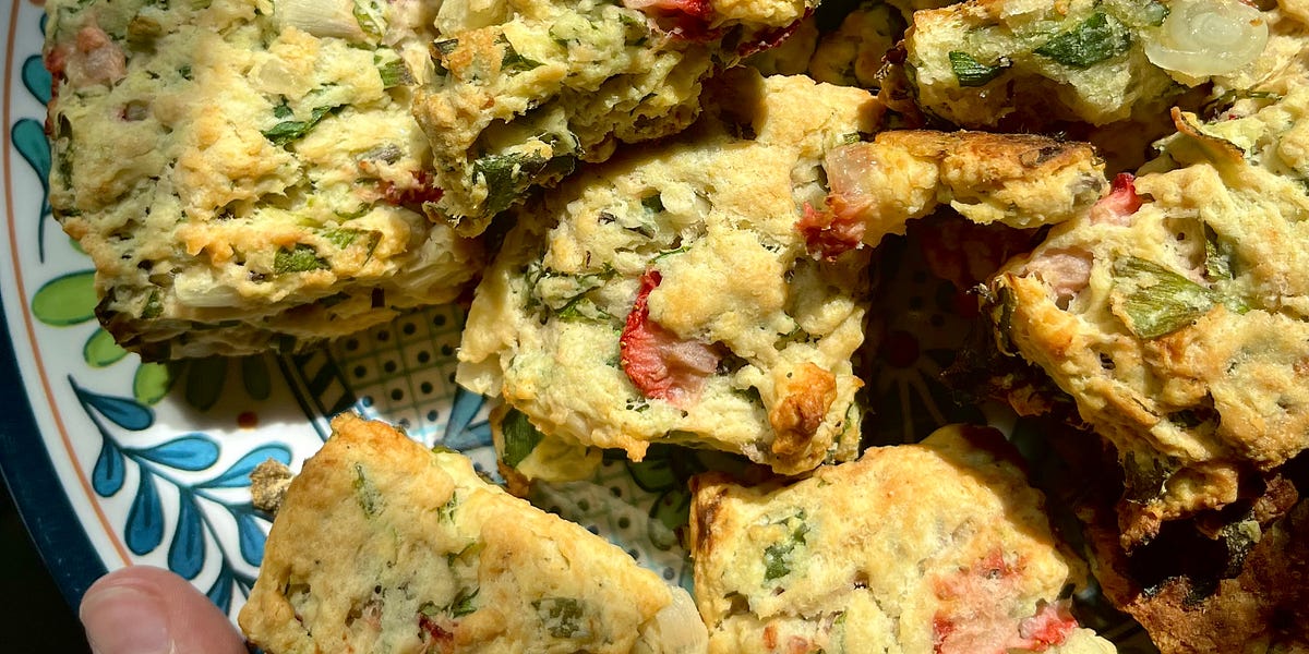 Ramp and Strawberry Biscuits by Anjali Sundaram