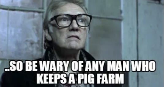 Cursed is he who grows pigs by Misha Saul Kvetch Cursed is he who grows pigs by Misha Saul Kvetch