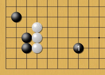 三々定石の壁攻めを狙える距離感【定石】 - by okao_igo - okao囲碁戦術ノート