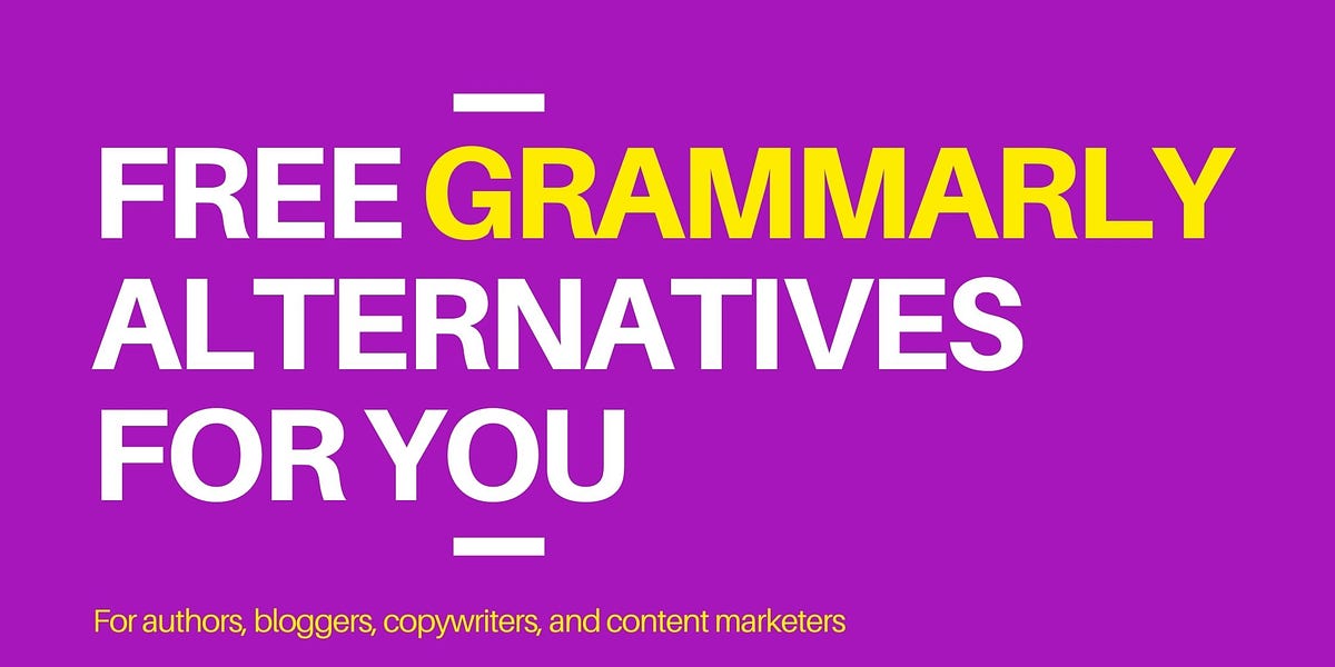 things like grammarly but free