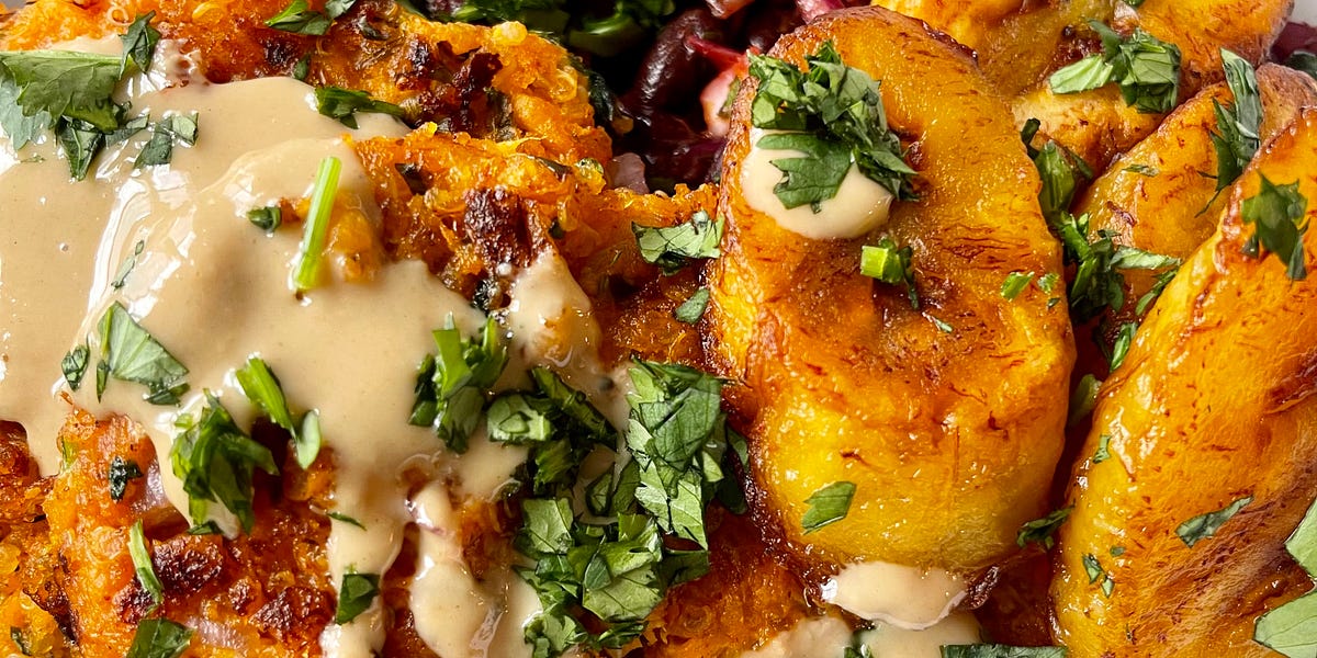 Sweet Potato and Quinoa Patties by PlantBasedBre