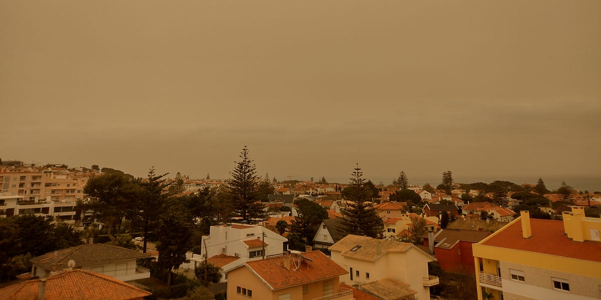 Saharan Dust Storms in Portugal by Carol A. Wilcox