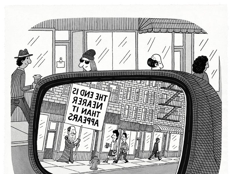New Yorker, The End Is Near Cartoon - by Tom Chitty