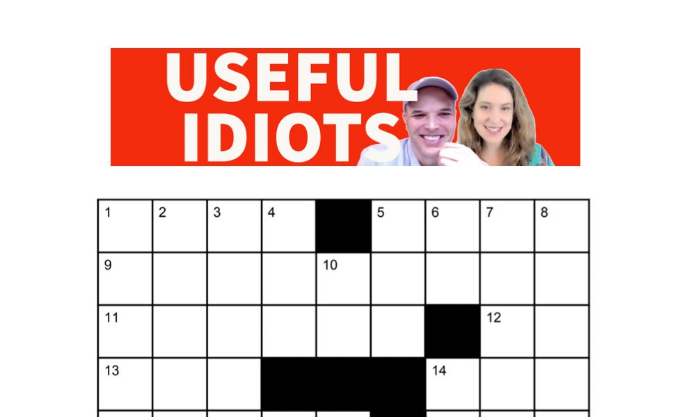 Useful Idiots Sunday Morning Crossword 3 by Matt Wilson