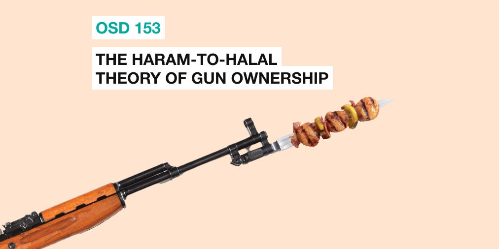 OSD 153 The haramtohalal theory of gun ownership