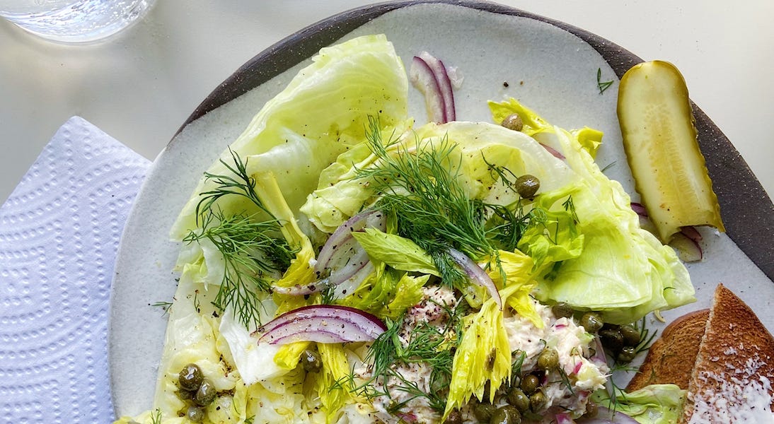 tuna salad salad by Alison Roman a newsletter