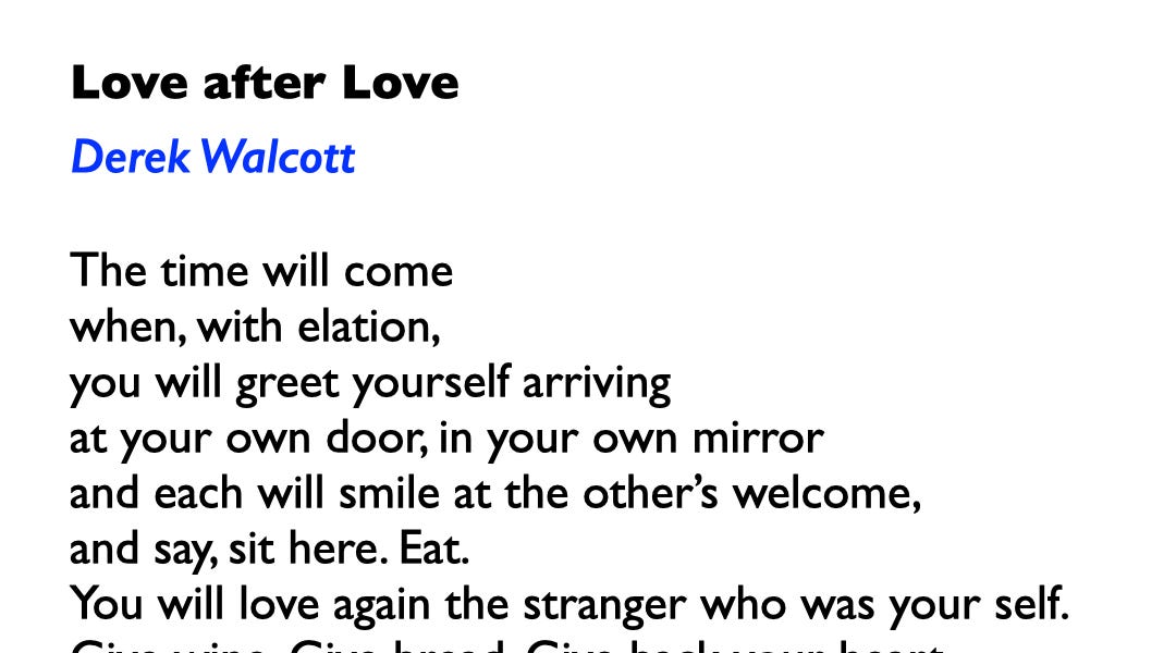 Love after Love - Derek Walcott - by aranya - Poetly