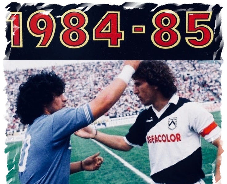 Gazette Dello Sport 12 Mai 1984 Juventus Maradona Zico Boniek Blissett