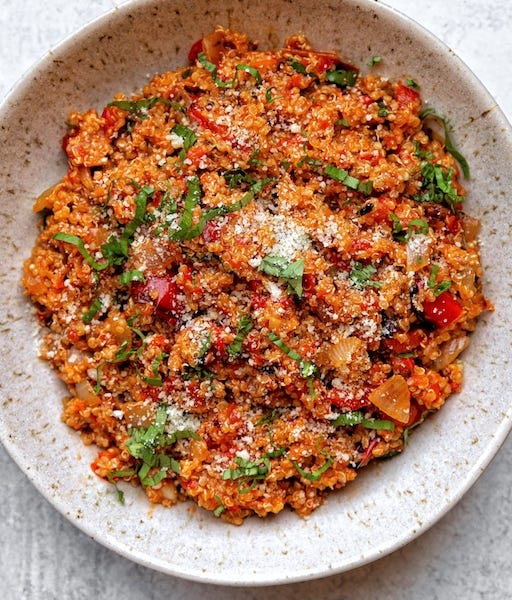 Roasted Red Pepper Quinoa by Carina Wolff