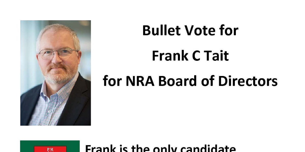Endorsements for Frank Tait for NRA Board of Directors