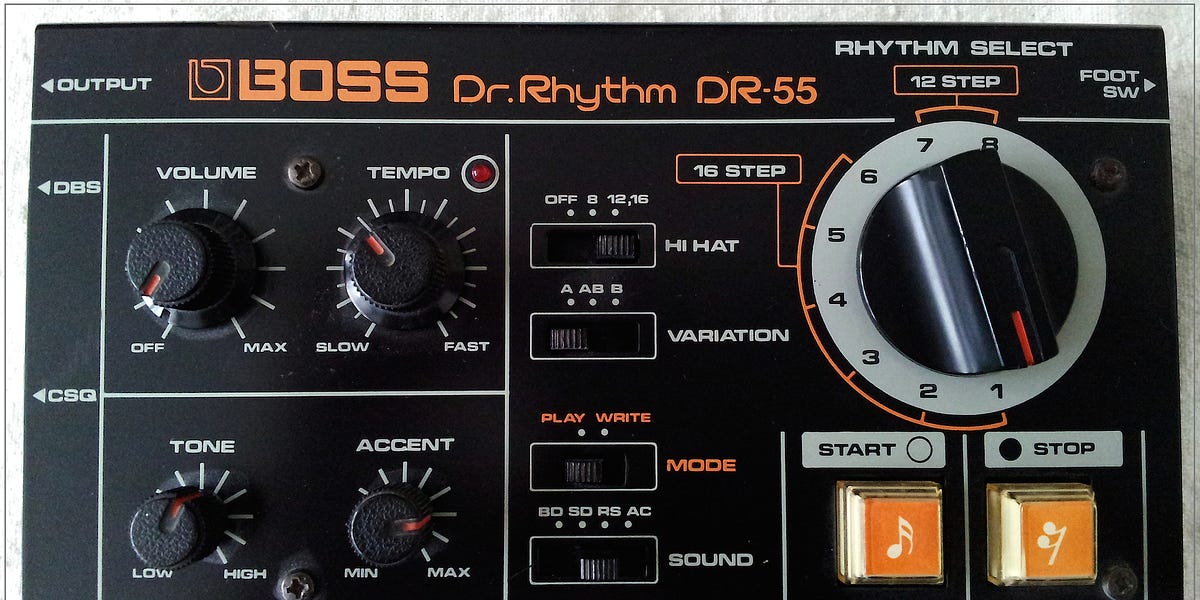 The BOSS DR-55 Dr. Rhythm Drum Machine - by Gino Sorcinelli