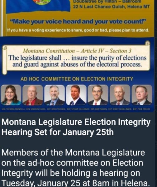 Helena MT Public Meeting (Hearing) of Utmost Importance! Tuesday