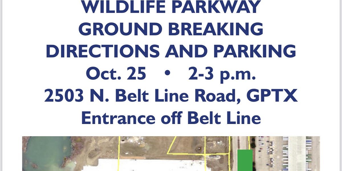 Dallas County and City of Grand Prairie break ground on Wildlife Parkway Project