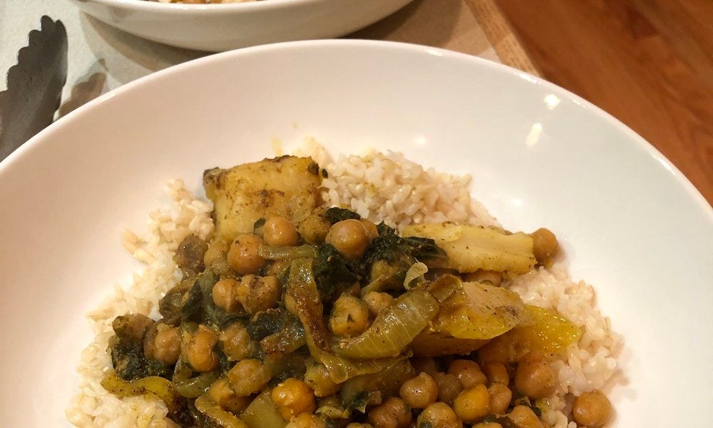 Chickpeas, North Indian Style - by Mark Bittman