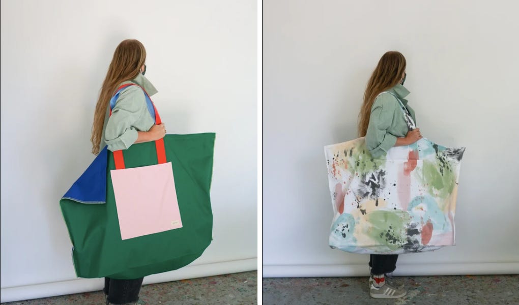 You can fit a German Shepherd in this tote bag